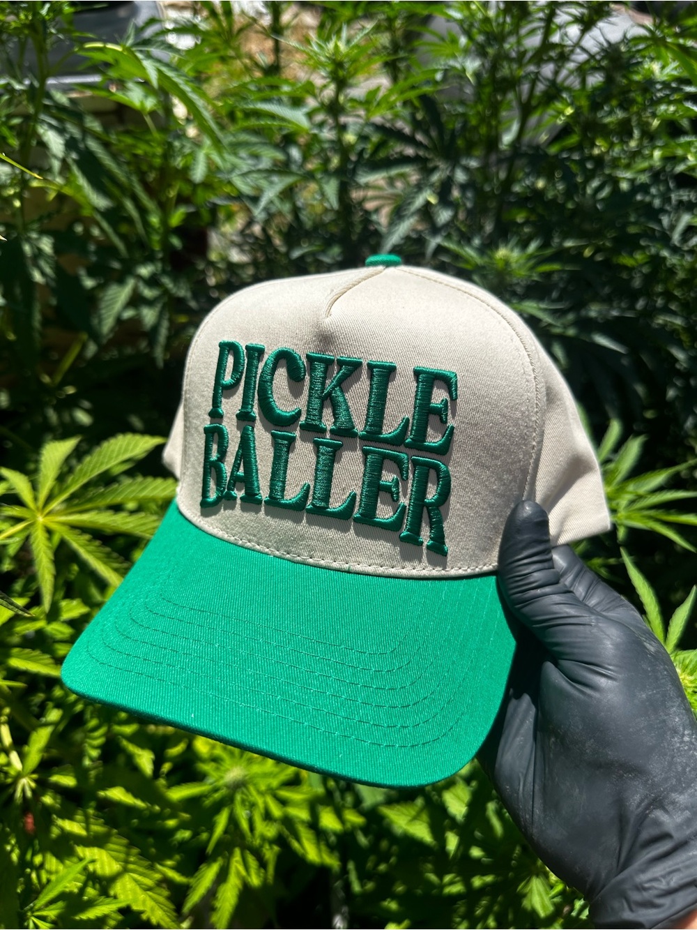 Pickle Baller Green & Cream trucker hat🥒